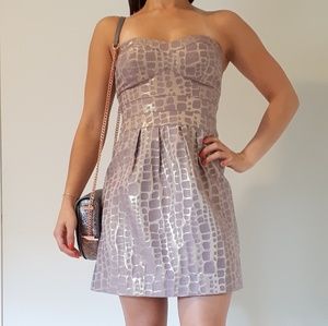 ⭐2/$25 American Eagle Strapless Metallic Minidress